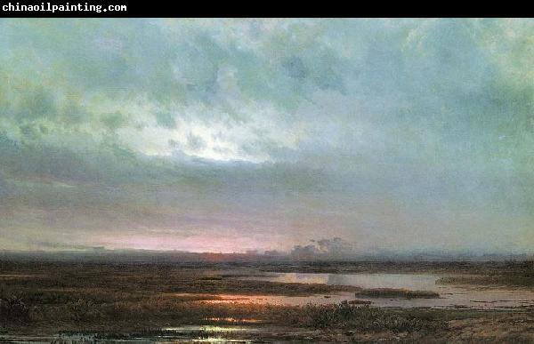 Alexei Savrasov Sundown over a marsh,