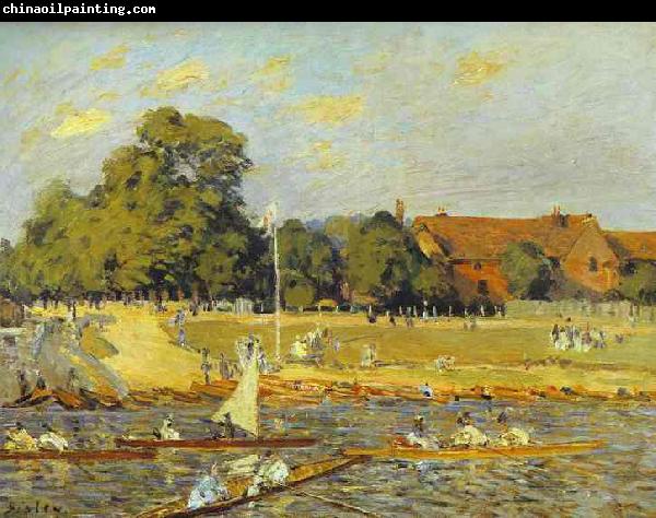 Alfred Sisley Regatta at Hampton Court,