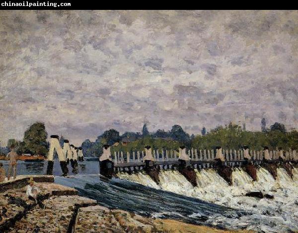 Alfred Sisley Molesey Weir  Morning