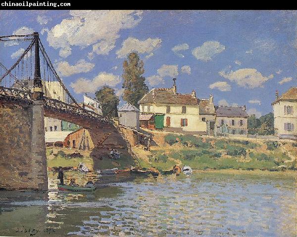 Alfred Sisley Bridge at Villeneuve la Garenne 1872