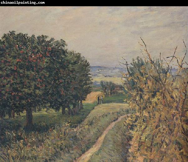 Alfred Sisley Among the Vines Louveciennes,