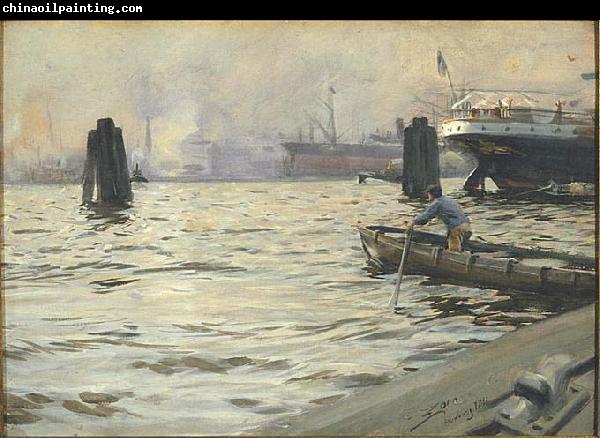 Anders Zorn The Port of Hamburg,