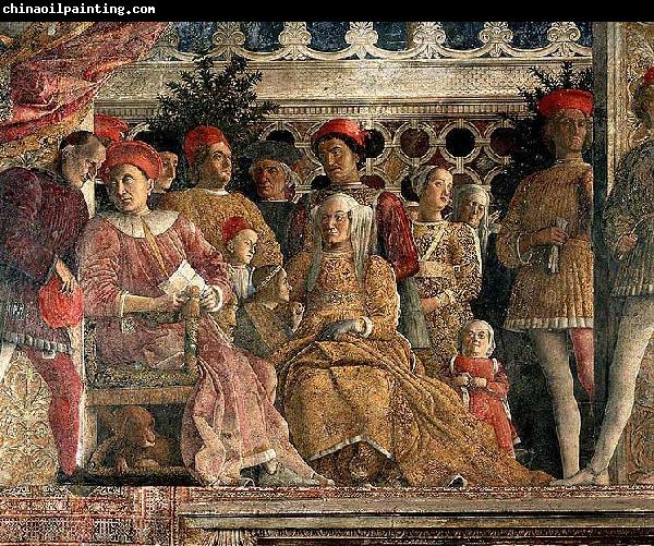 Andrea Mantegna The court of Mantua, fresco for the Camera degli Sposi of Palazzo Ducale, Mantua.