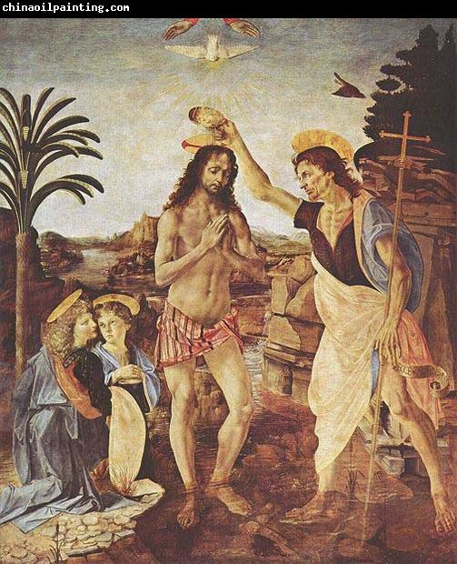 Andrea del Verrocchio The Baptism of Christ,