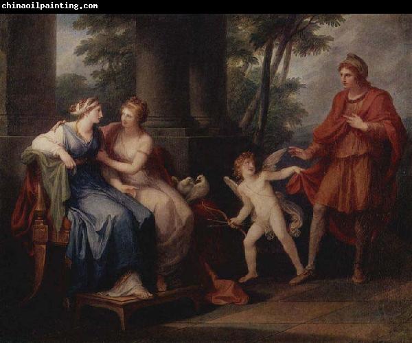 Angelica Kauffmann Venus convinces Helen to go with Paris