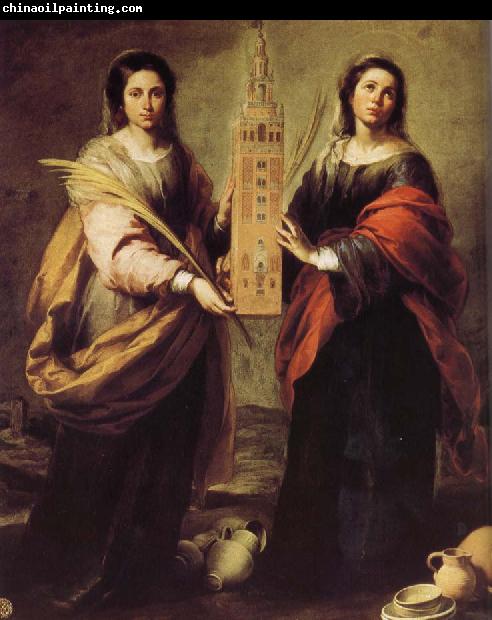 Bartolome Esteban Murillo San Seta and St. Lucie Princess Na