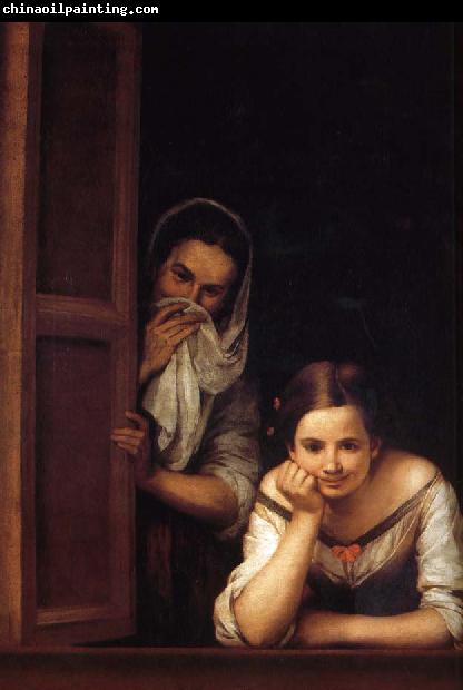 Bartolome Esteban Murillo Window of two women