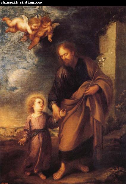 Bartolome Esteban Murillo St. John's and the child Jesus