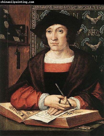 Bernard van orley Joris van Zelle,1519, Oil on oak panel