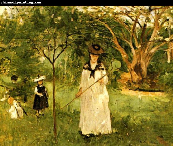 Berthe Morisot Chasing Butterflies