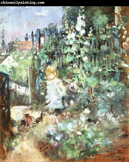 Berthe Morisot Child among Staked Roses