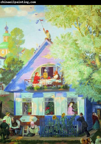 Boris Kustodiev Blue House