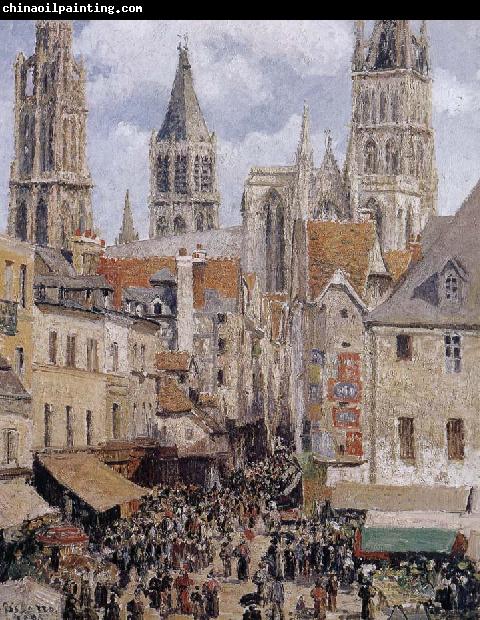 Camille Pissarro The streets of Rouen