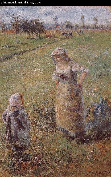 Camille Pissarro woman with children