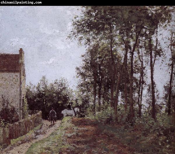 Camille Pissarro Farm Road side