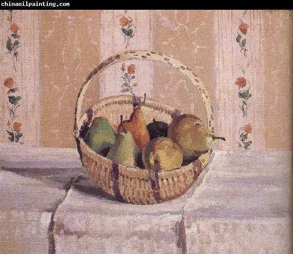 Camille Pissarro basket of apples and pears