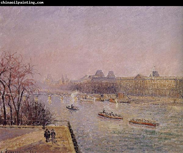 Camille Pissarro early in the Louvre