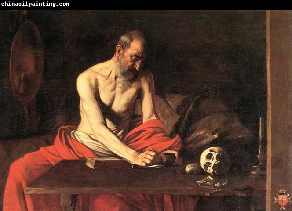 Caravaggio St Jerome 1607 Oil on canvas