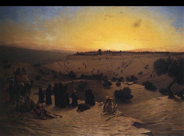 Charles - Theodore Frere Pilgrims Worshipping Outside Jerusalem