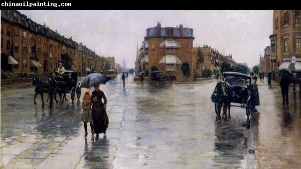 Childe Hassam Regentag in Boston