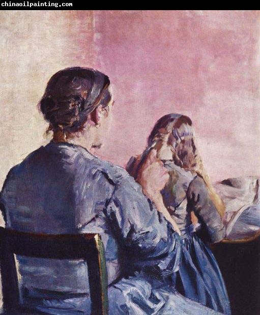 Christian Krohg Haret flettes