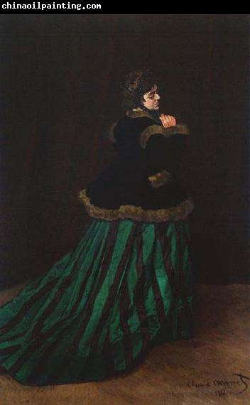 Claude Monet The Woman in the Green Dress,