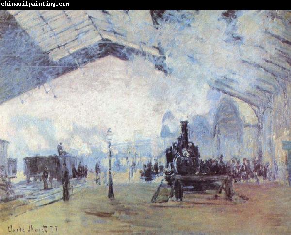 Claude Monet Saint Lazare Train Station