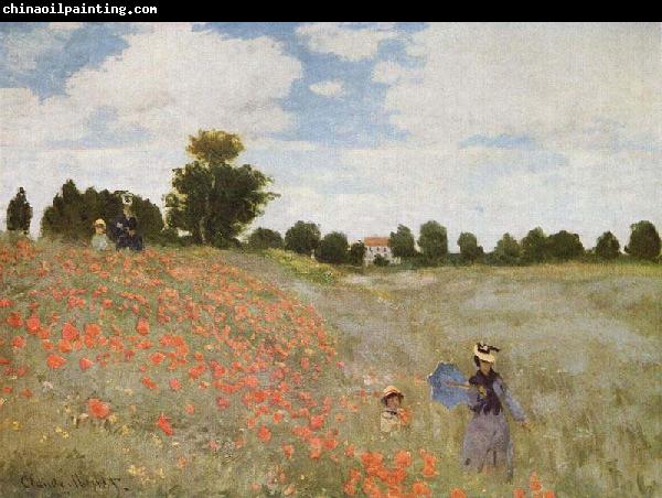 Claude Monet Poppies Blooming,