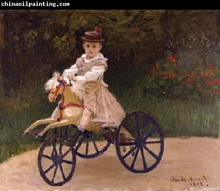 Claude Monet Jean Monet on his Hobby Horse