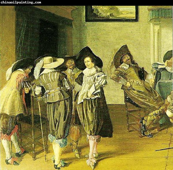 Dirck Hals meeting in an inn, c