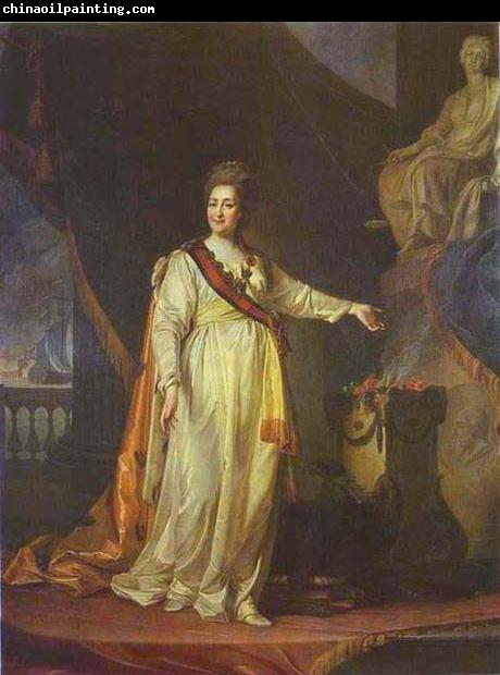 Dmitry Levitzky Catherine II as Legislator in the Temple of the Goddess of Justice