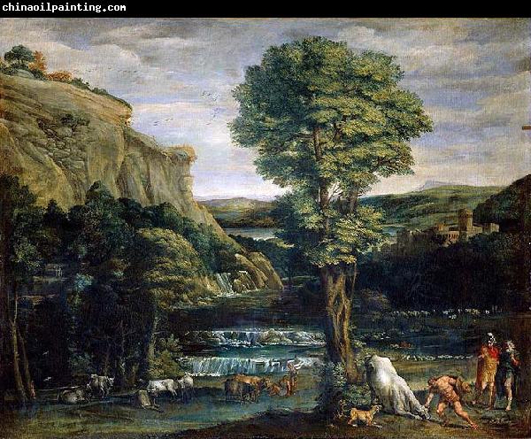 Domenico Zampieri Landscape with Hercules and Achelous,