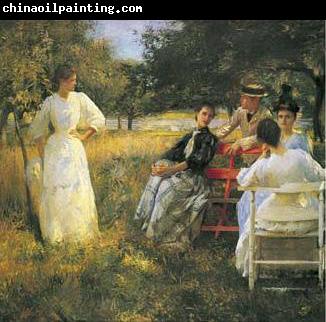 Edmund Charles Tarbell In the Orchard