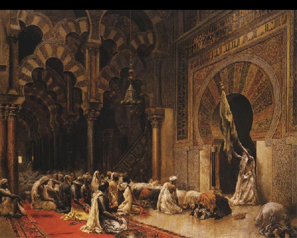 Edwin Lord Weeks Interior of the Mosque of Cordoba.