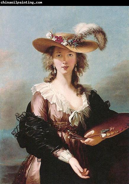 Elisabeth Louise Viegg-Le Brun Self portrait in a Straw Hat,