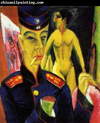 Ernst Ludwig Kirchner Self Portrait as a Soldier