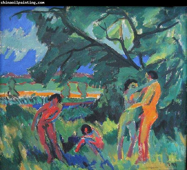 Ernst Ludwig Kirchner Naked Playing People