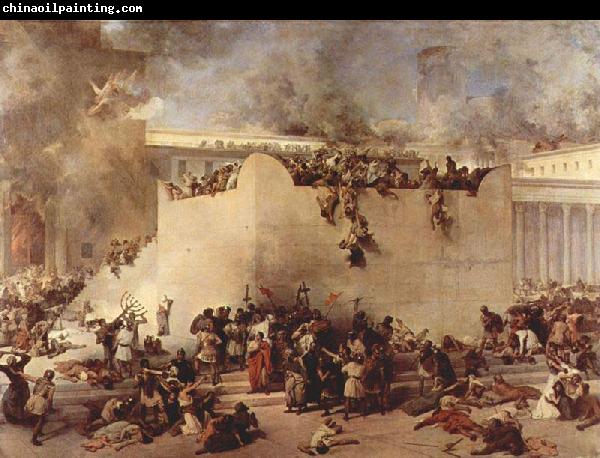 Francesco Hayez Destruction of the Temple of Jerusalem