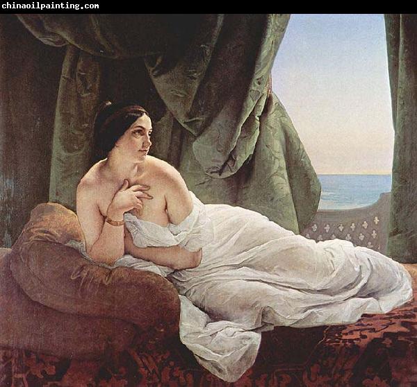 Francesco Hayez Odalisque Reclining