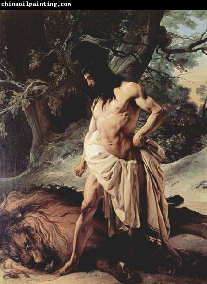 Francesco Hayez Samson and the Lion