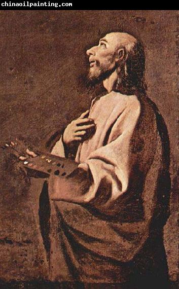 Francisco de Zurbaran Probable self portrait of Francisco Zurbaran as Saint Luke,