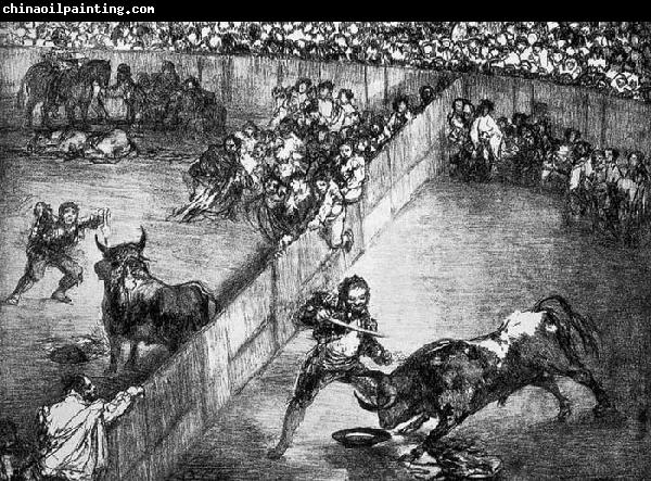 Francisco de goya y Lucientes The Divided Arena 1825 Lithograph