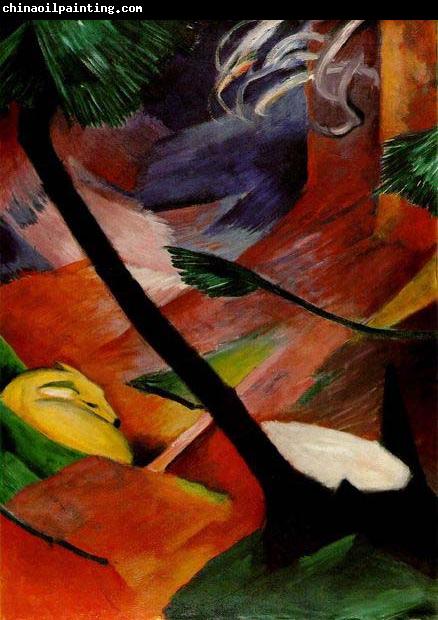 Franz Marc Deer in the Woods II, 1912