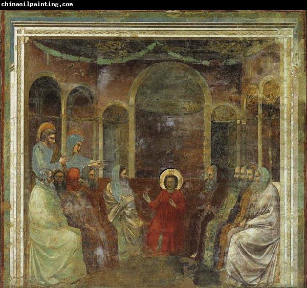 GIOTTO di Bondone Christ among the Doctors