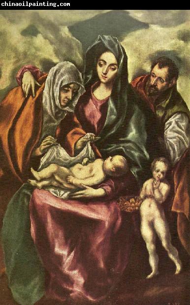 GRECO, El holy family