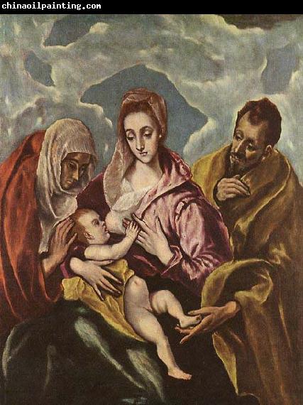 GRECO, El Holy Family with