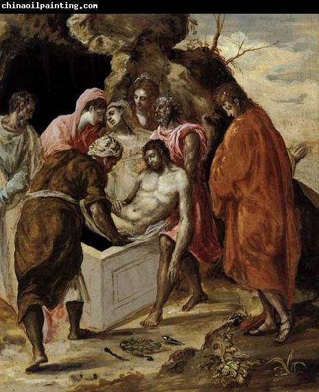 GRECO, El The Entombment of Christ late