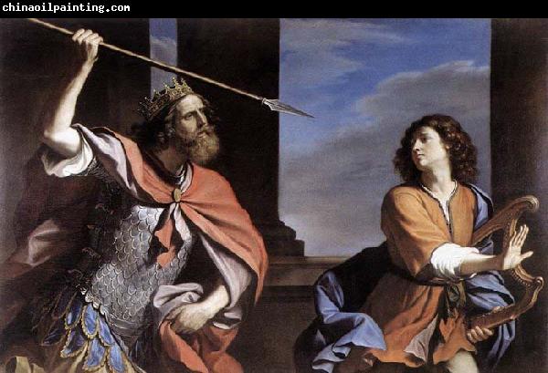 GUERCINO Saul Attacking David