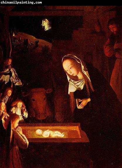 Geertgen Tot Sint Jans Geertgen depicted the Child Jesus as a light source on his painting The Nativity at Night