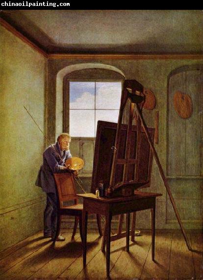 Georg Friedrich Kersting Caspar David Friedrich in his Studio